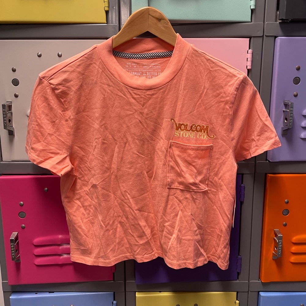 Volcom Kids' Coral Short Sleeve Tee, NWT, XS